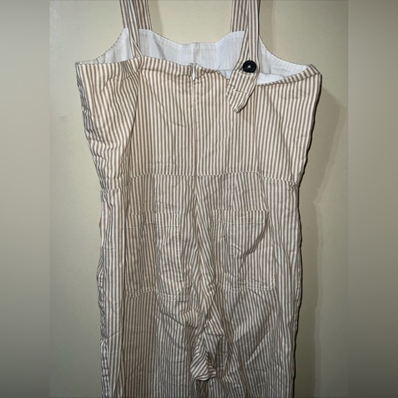 ROLLA'S Beige and White Striped Jumpsuit 10 - Picture 6 of 6